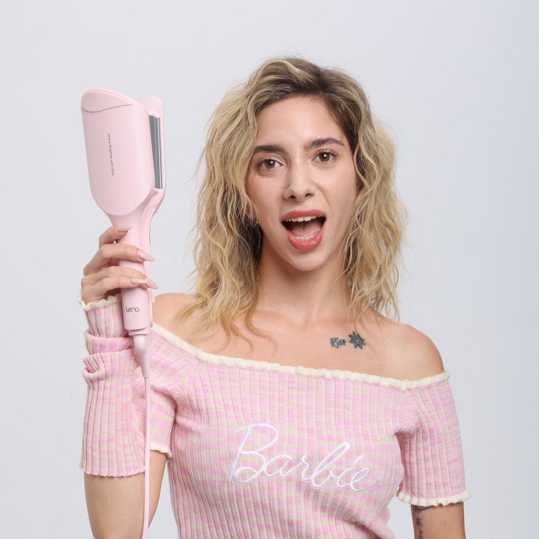 Get Salon - Worthy Curls at Home with Lena S17s Curling Iron: Limited - Time Promotion!