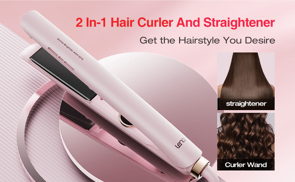 LENA H2 Titanium Hair Straightener/Flat Iron