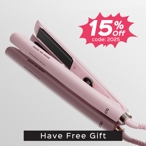 LENA Titanium 2-in-1 Straightener – 150% Smooth, 3D Floating for