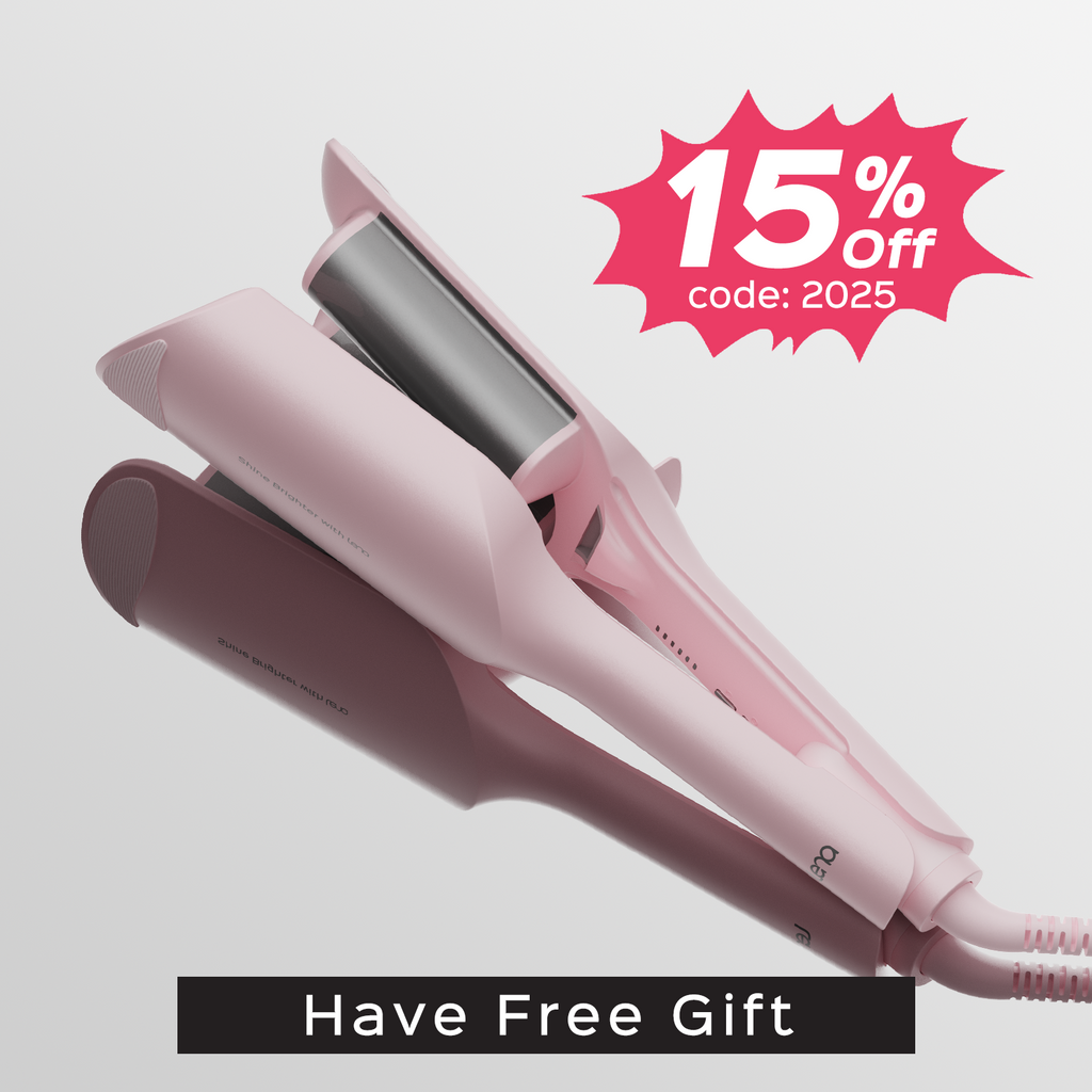 LENA S12 Beach Waver Hair Curling Iron