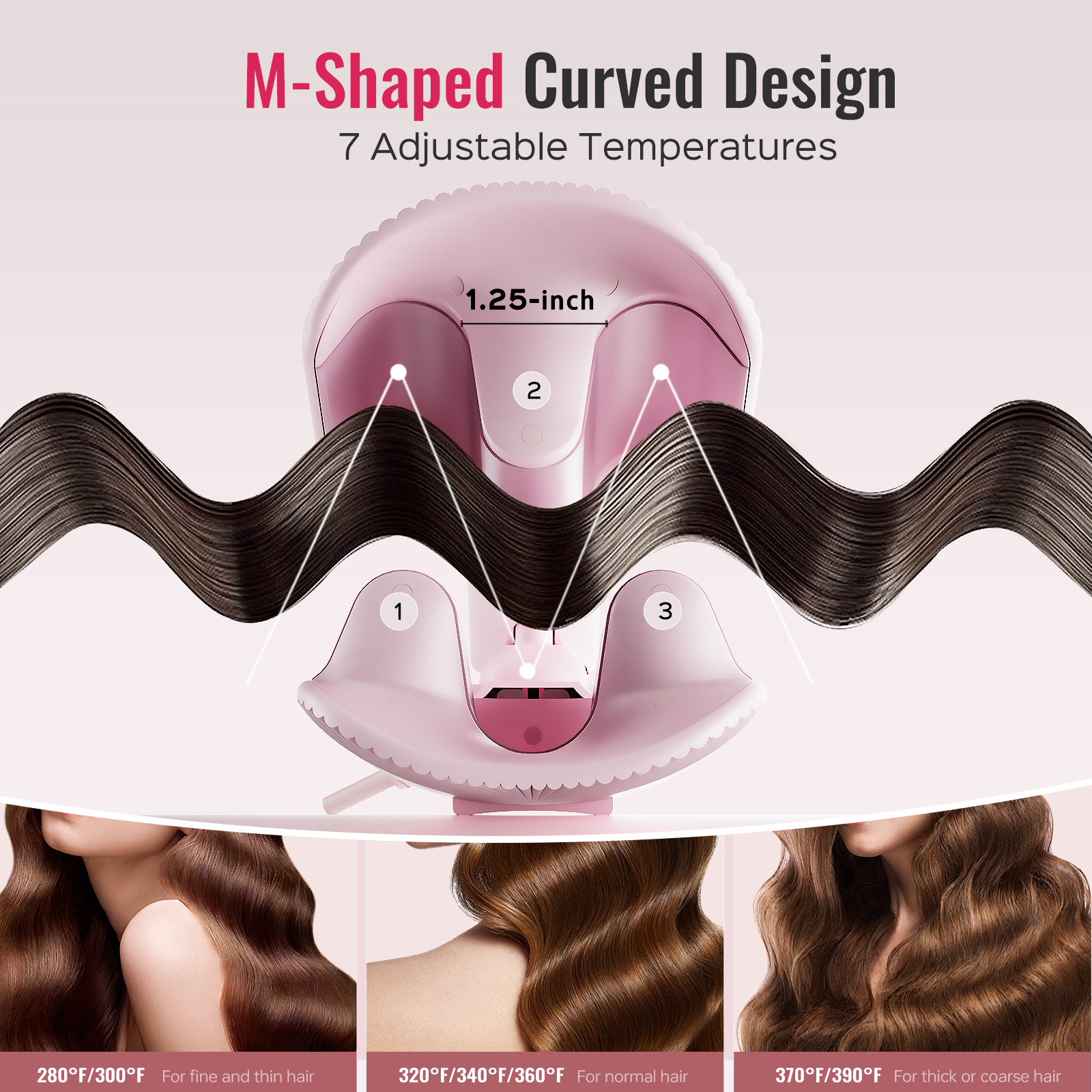 LENA S16 Beach Waves Curling Iron
