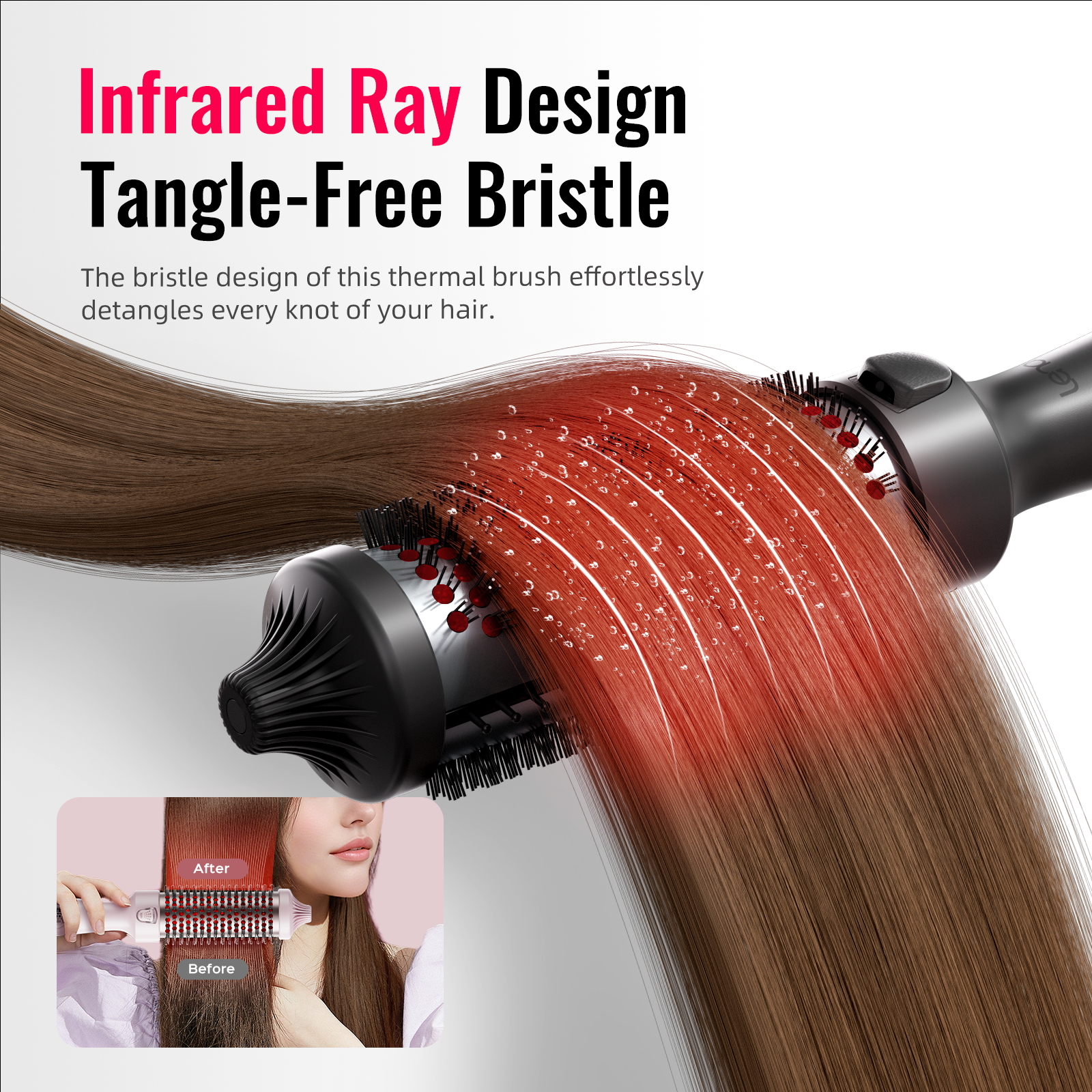 LENA F9 Black All-in-1 Hot Air Brush