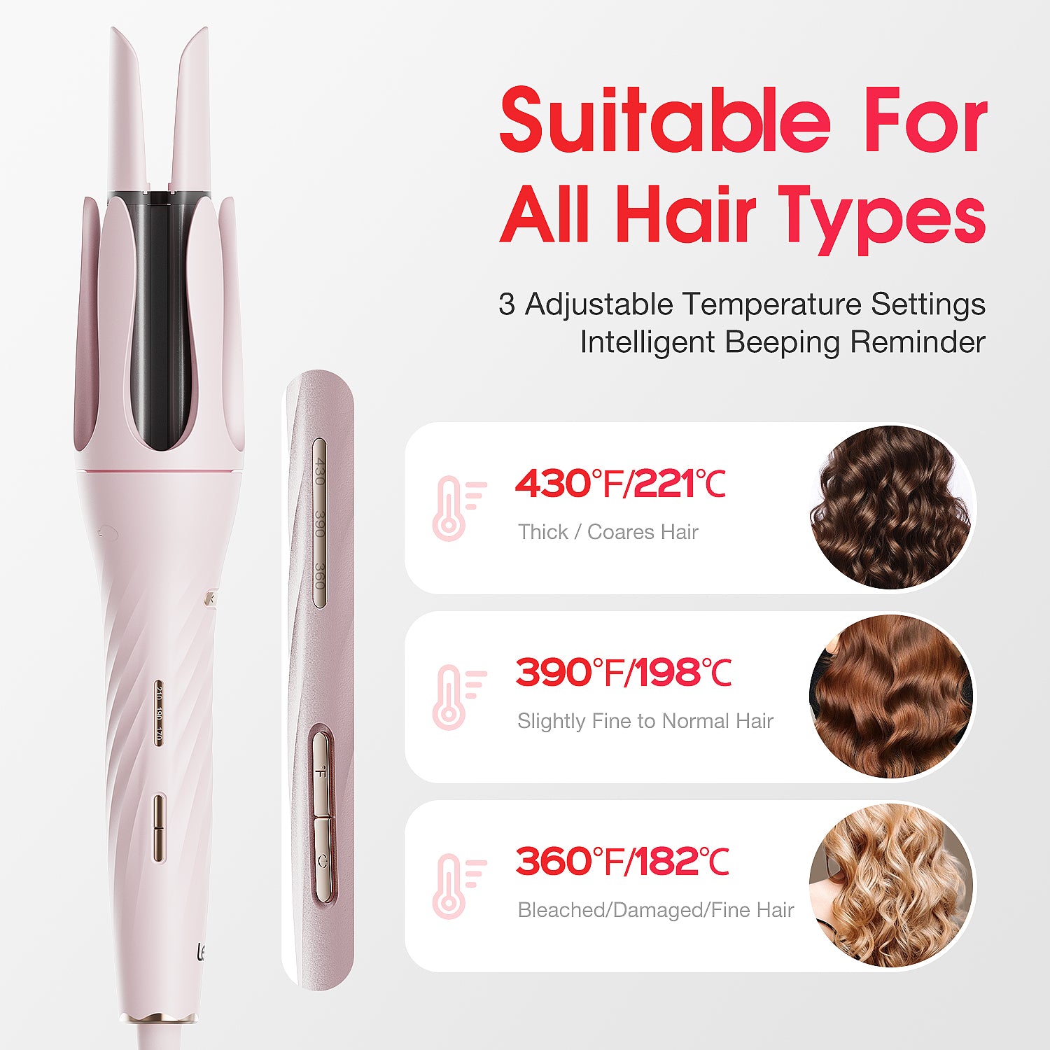 LENA Z4 Automatic Rotating Hair Curling Iron